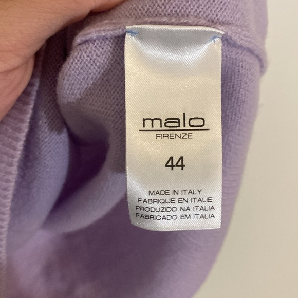 Malo 100% Cashmere Lilac Sweater Tank Vest Italian sz 44 US sz8 - Picture 4 of 7